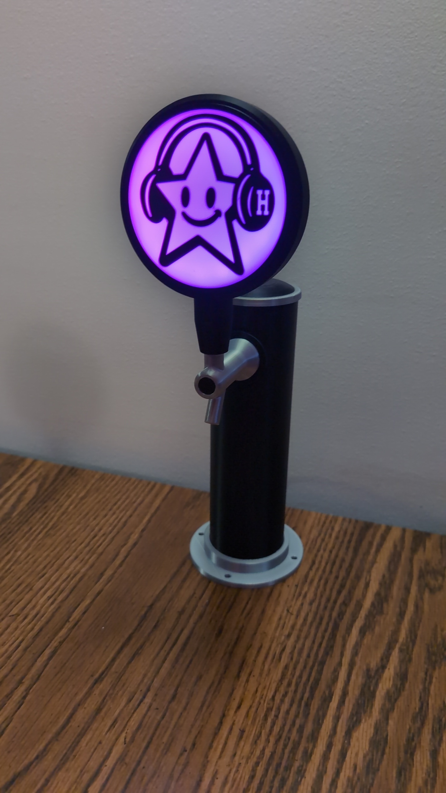 Hoopeystar logo tap handle